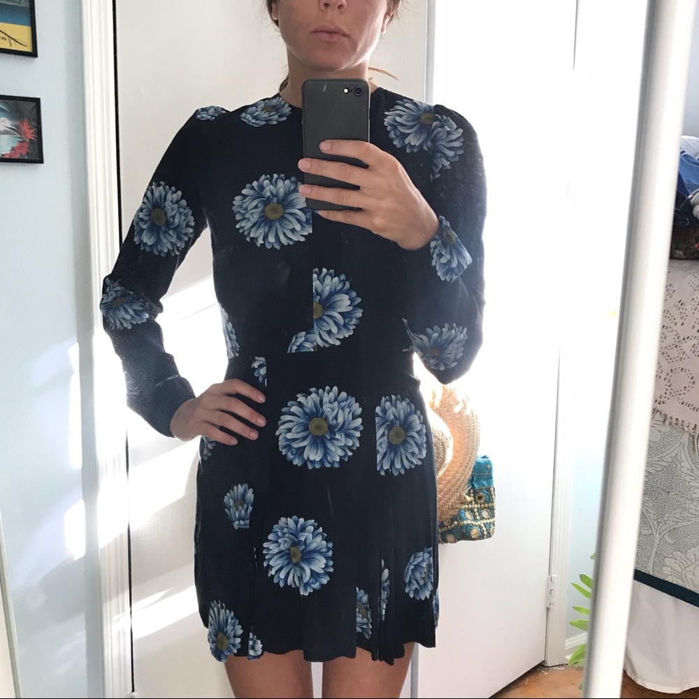 Reformation Floral Printed Mini Dress